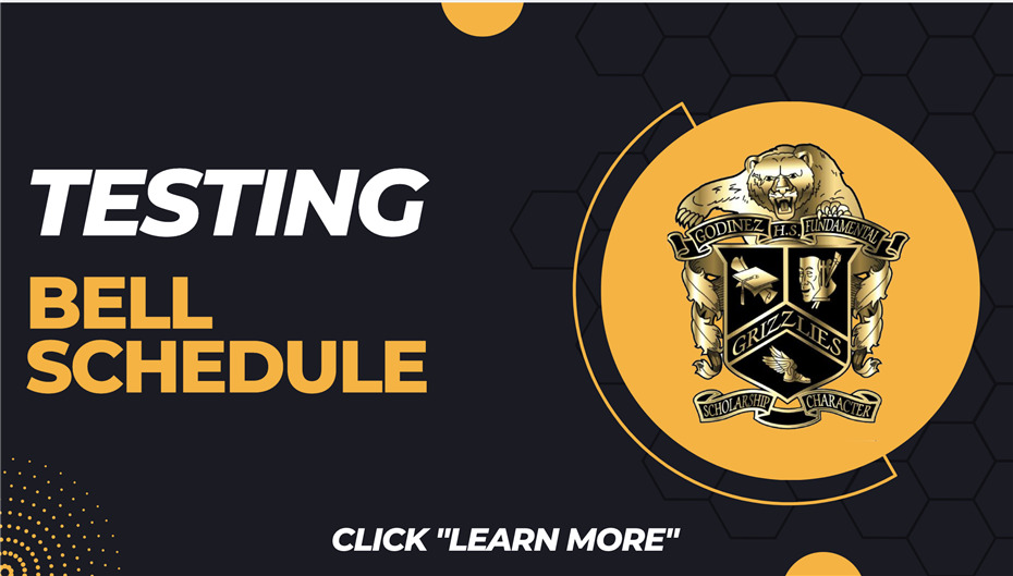  Testing Week Bell Schedules: March 20-24